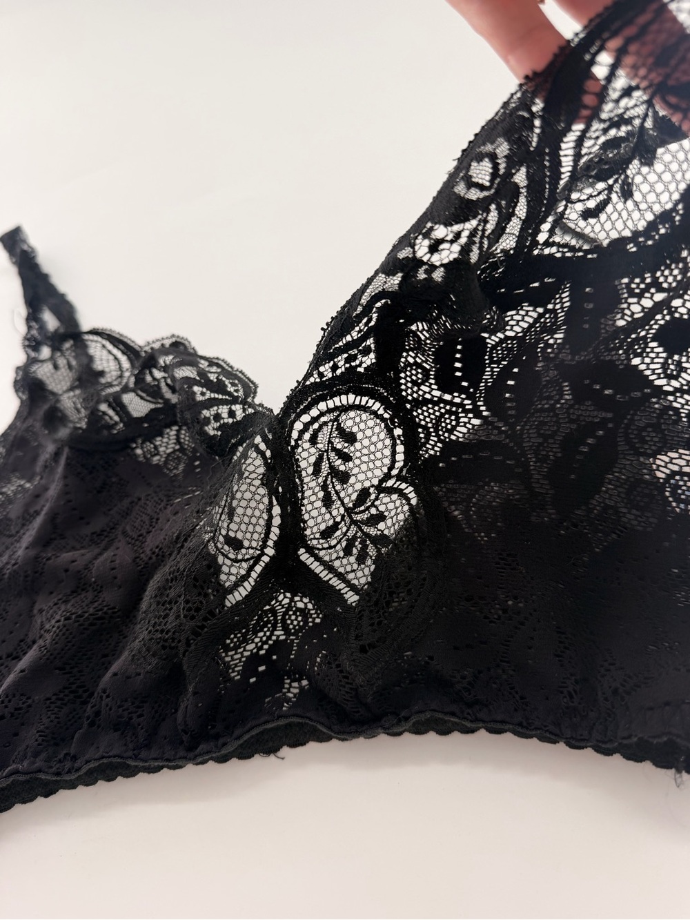 Vintage 90’s Olga Bra Bralette Unlined Lace Bra Made in the USA SZ 36 Sexy - Picture 4 of 11